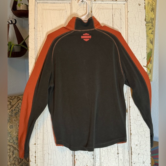 Harley Davidson Zip Up Orange Jacket - Small - Picture 7 of 8